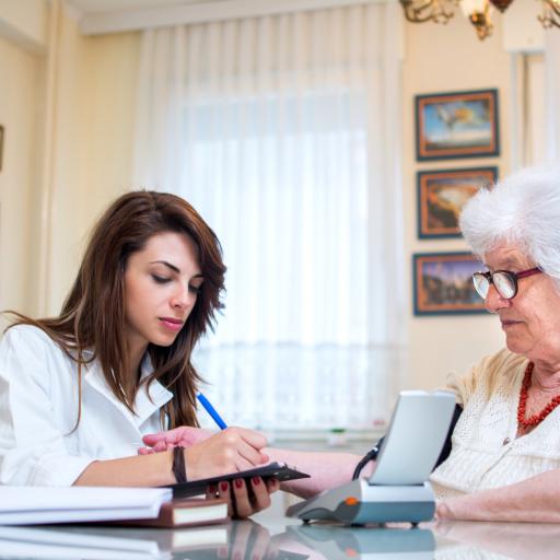 Checking blood pressure